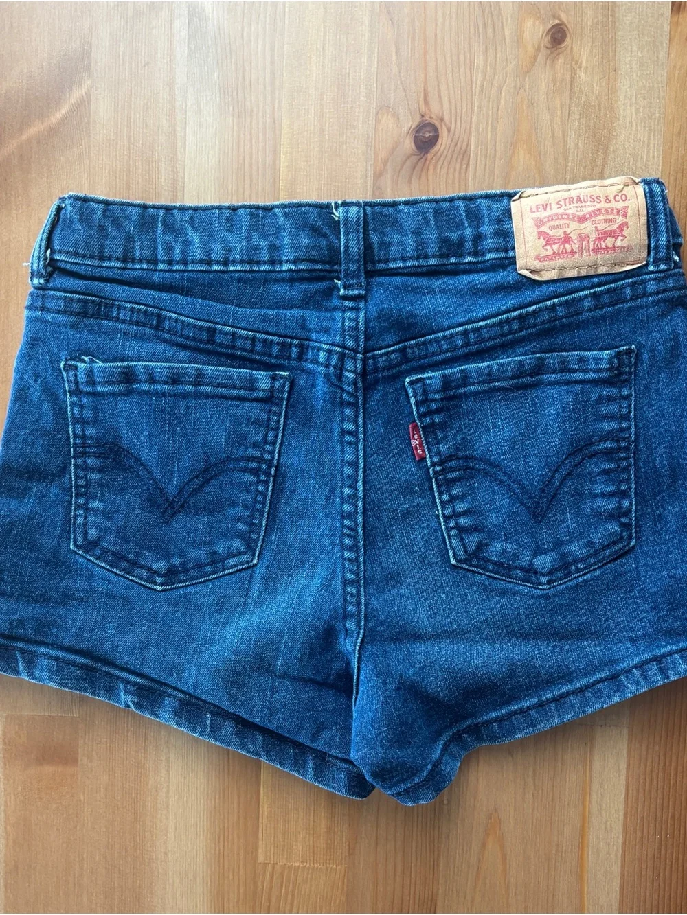 Girls Levi's Dark Blue Denim Shorts
